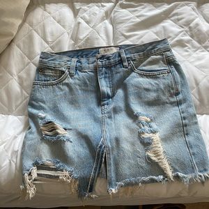 Free people Jean skirt